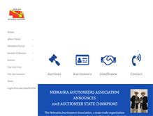 Tablet Screenshot of nebraskaauctioneers.com